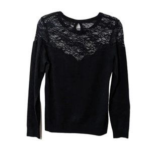 Hayden Park Lace Neck Sweater/Top